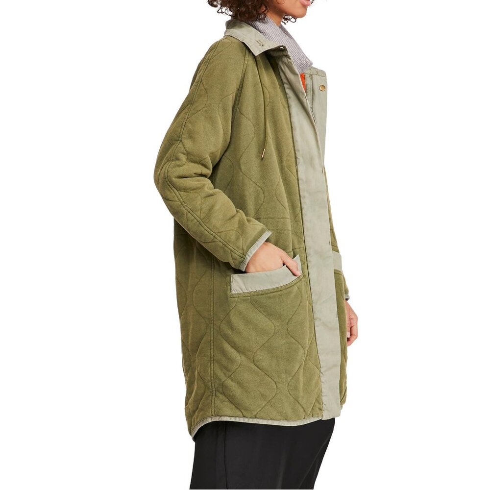 Free People, Puffed Out Dolman Jacket, Moss, Size XS, NWT - Picture 2 of 4